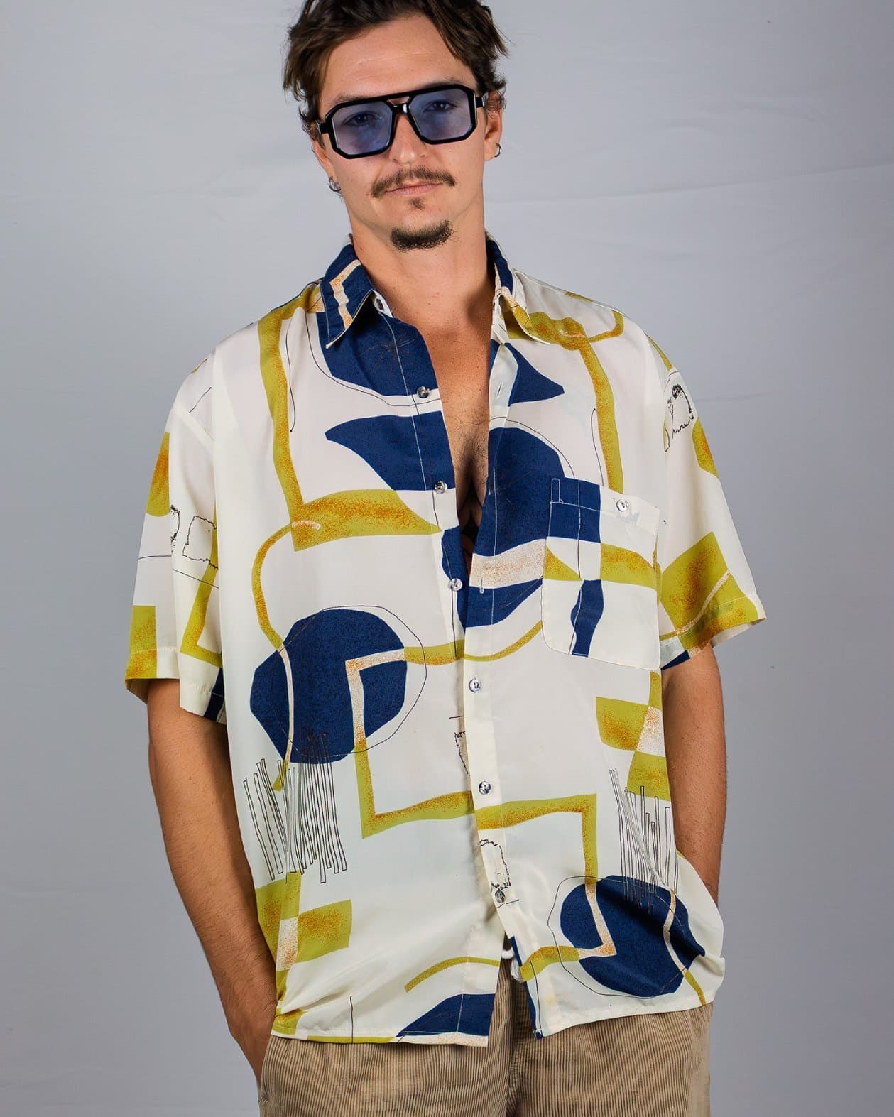 Geometric Button Down Shirt