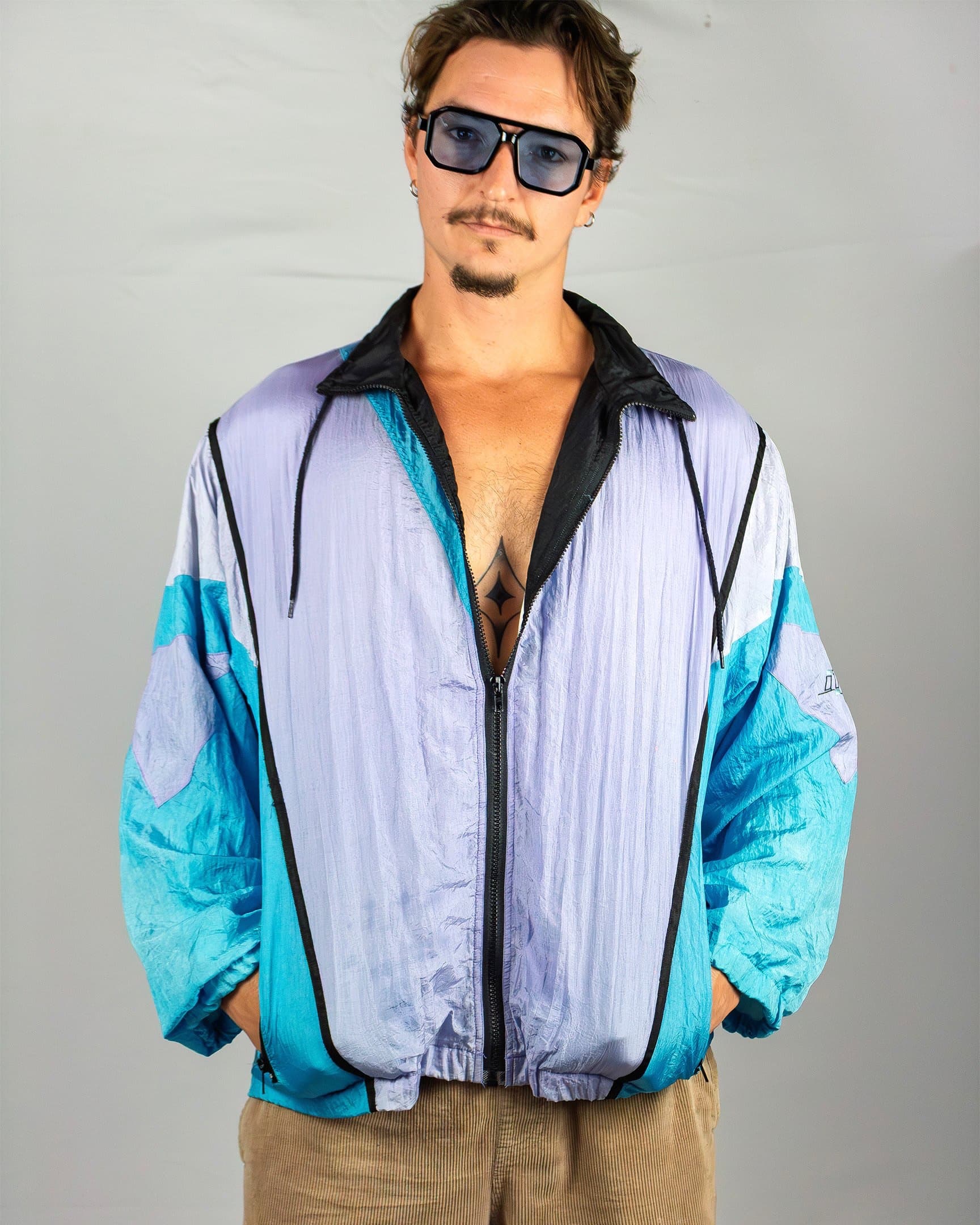 Blue Retro Sports Jacket